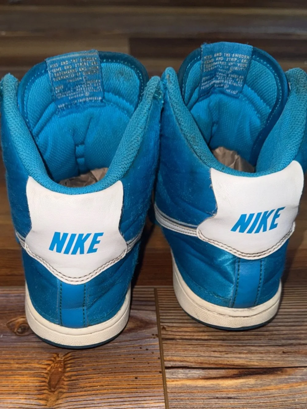 Nike Vandal High “Blue Orbit” Sneakers | Size 3Y | Bright Blue High Tops